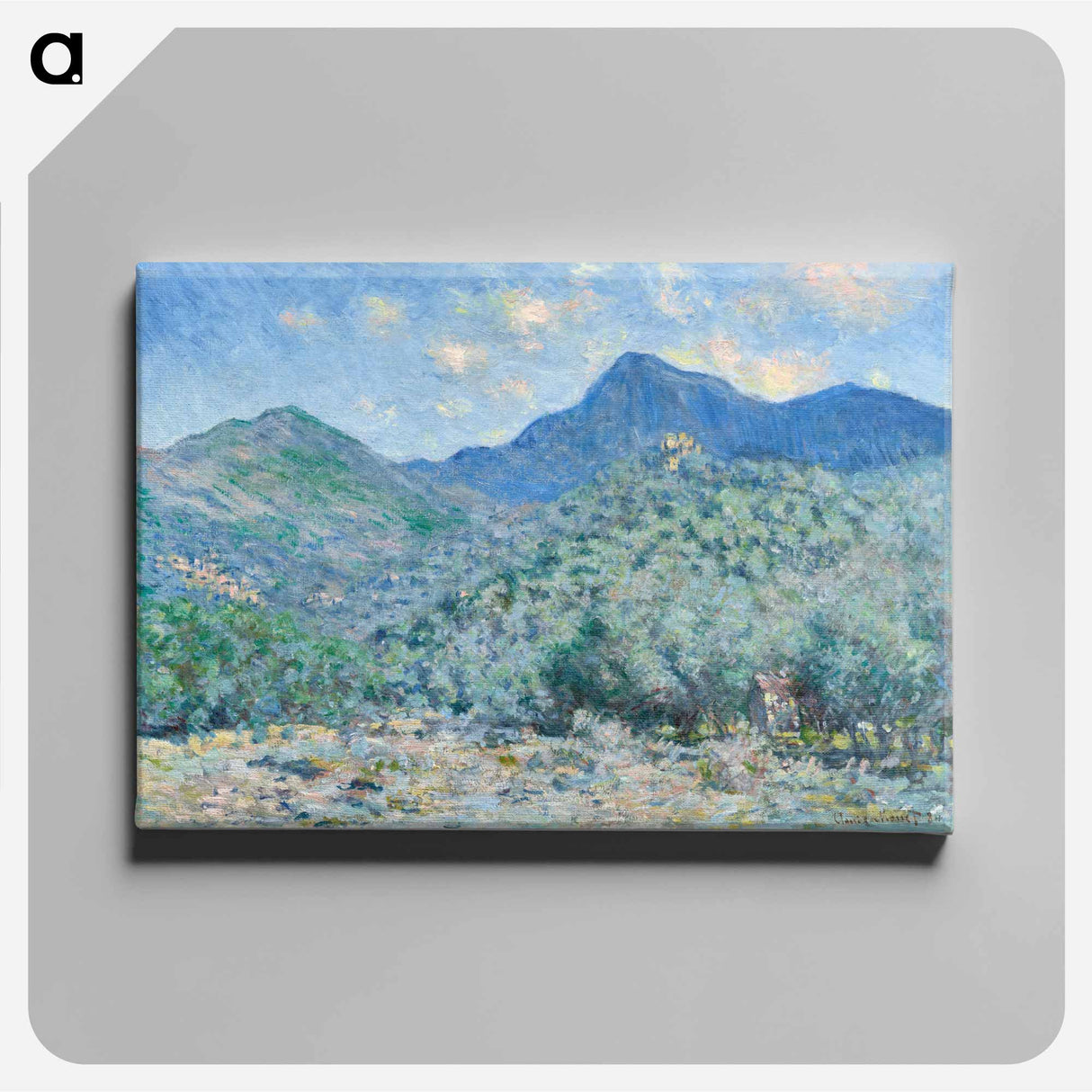 Valle Buona, Near Bordighera - Claude Monet Canvas.