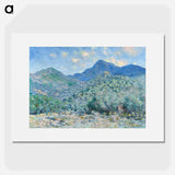 Valle Buona, Near Bordighera - Claude Monet Poster.