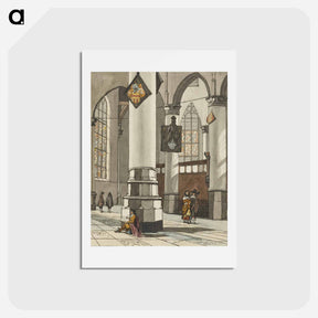 アートポストカード-Kerkinterieur
 - コルネリス プロース ファン アムステル Postcard.