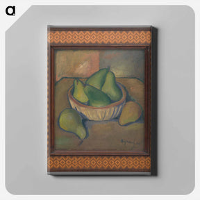 アートパネル-Still Life with a Pear
 - シプリアン マジェルニク Canvas.