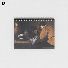 アートメモ帳-Two Young Men Eating At A Humble Table - ディエゴ ベラスケス Memo.