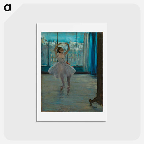 アートポストカード-Dancer posing for a Photographer (Dancer in Front of the Window) - エドガー ドガ Postcard.