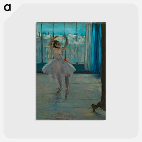 アートポストカード-Dancer posing for a Photographer (Dancer in Front of the Window) - エドガー ドガ Postcard.