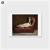 アートポストカード-Reclining Young Woman in Spanish Costume - エドゥアール マネ Postcard.