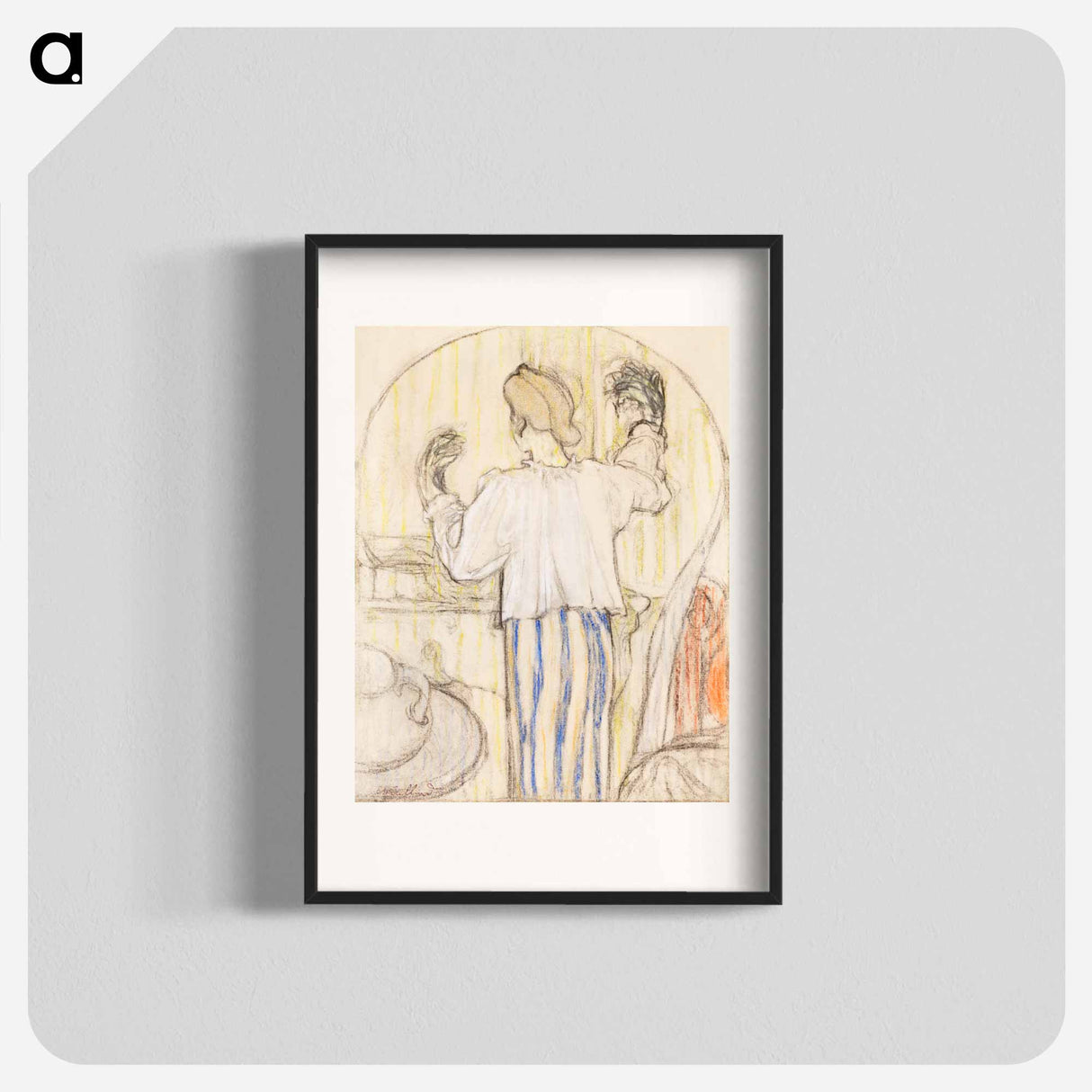 In Front of the Mirror - エドゥアール ヴュイヤール Poster.