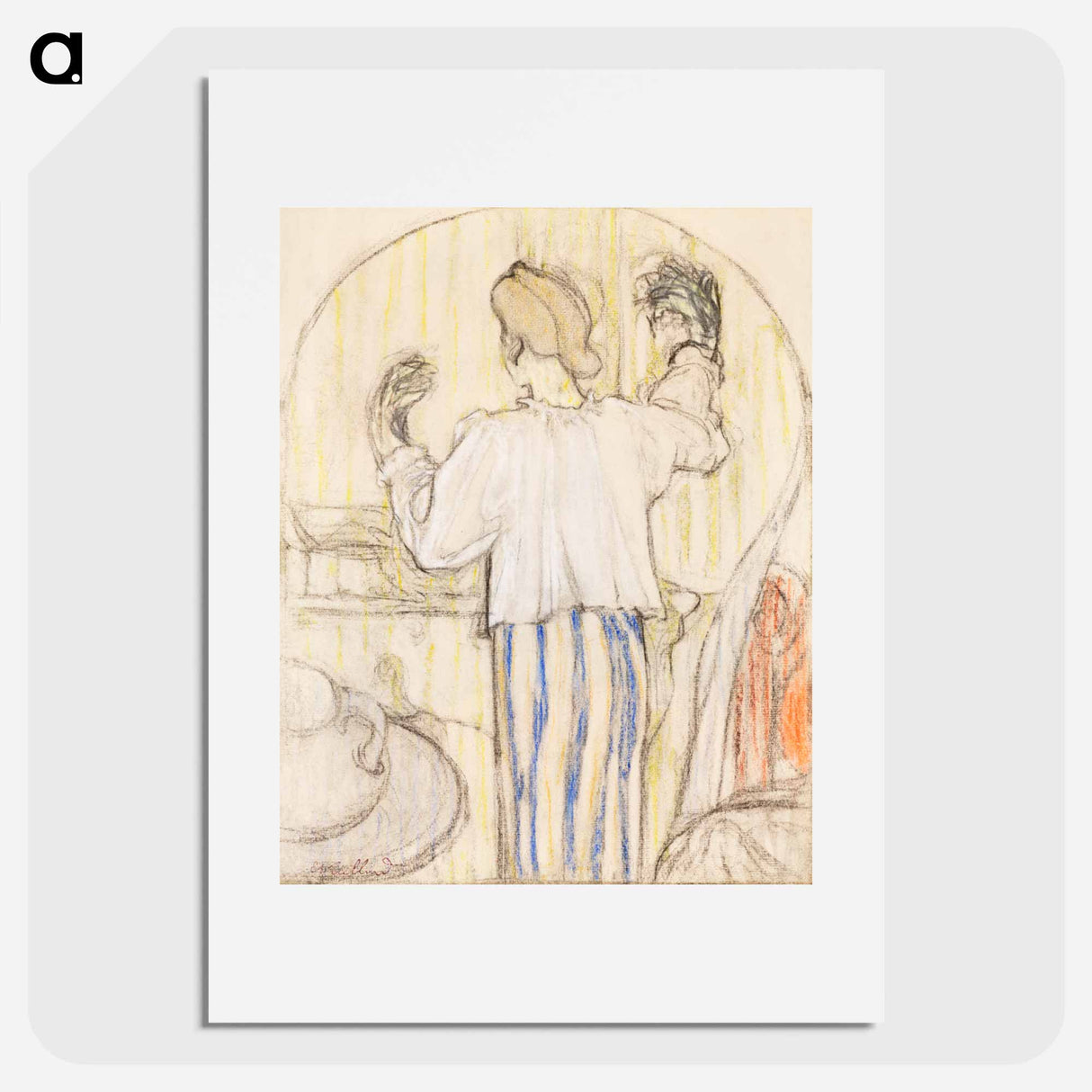In Front of the Mirror - エドゥアール ヴュイヤール Poster.