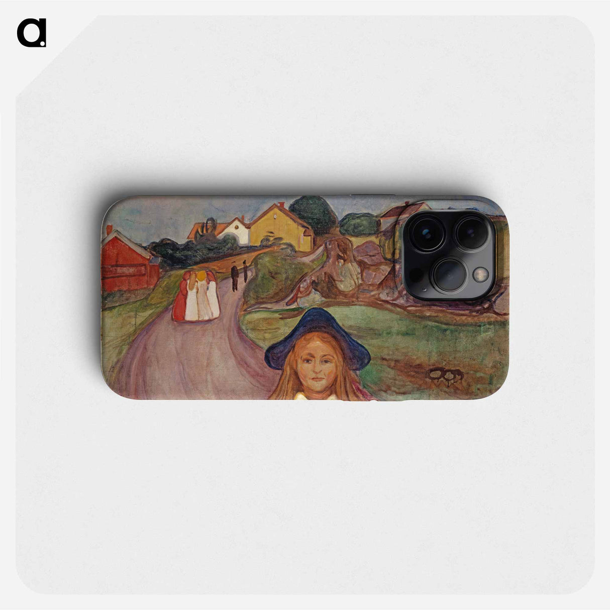 Road in Aasgaardstrand - Edvard Munch Phone Case.