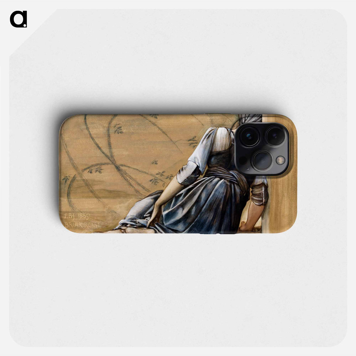 The Briar Rose Series - Study for 'The Garden Court' - エドワード バーン ジョーンズ Phone Case.