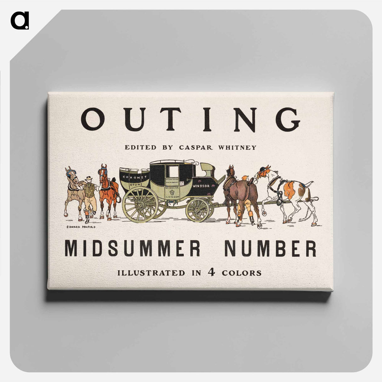 アートパネル-Outing - エドワード ペンフィールド Canvas.