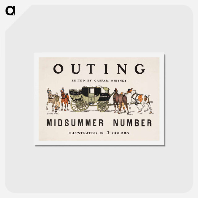 アートポストカード-Outing - エドワード ペンフィールド Postcard.