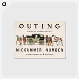 アートポストカード-Outing - エドワード ペンフィールド Postcard.