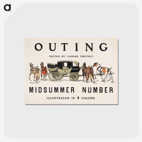 アートポストカード-Outing - エドワード ペンフィールド Postcard.