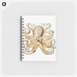 アートメモ帳-Vintage octopus marine life illustration - エルンスト ヘッケル Memo.