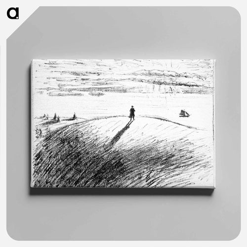 Evening current - Ernst Heinrich Barlach Canvas.