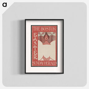 アートポスター-Stylized portrait of a woman - Easter - エセル リード Poster.