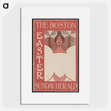 Stylized portrait of a woman - Easter - Ethel Reed Poster.