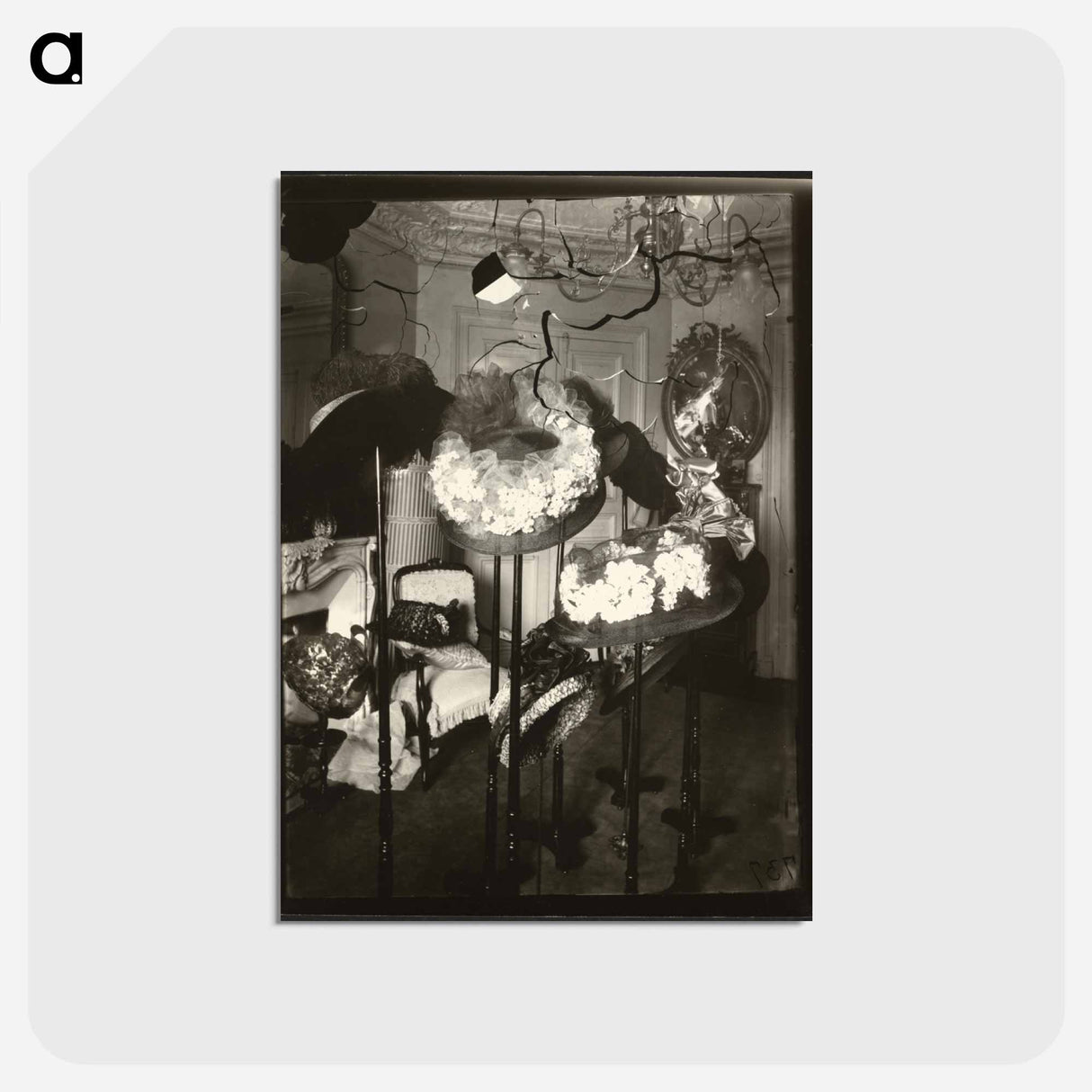 アートポストカード-Le Salon de Mme C., Modiste, Place St. André des Arts
 - ウジェーヌ アジェ Postcard.