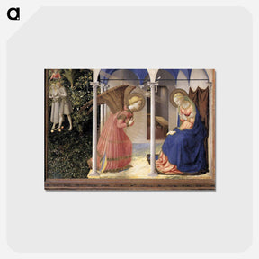 アートポストカード-Annunciation - フラ アンジェリコ Postcard.