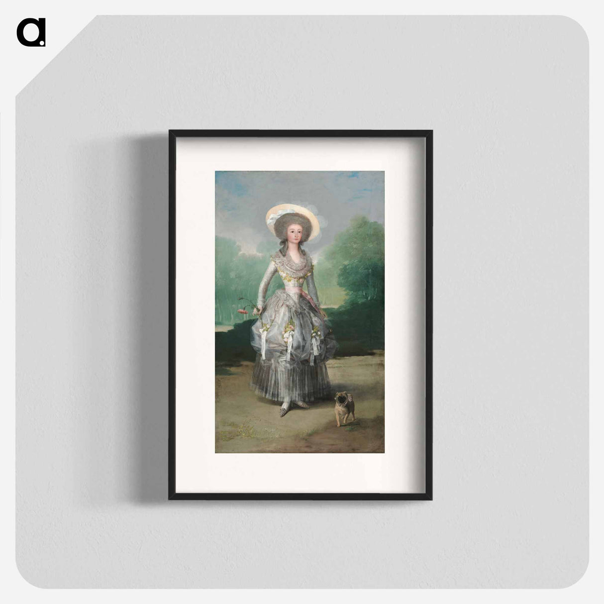 The Marquesa de Pontejos - フランシスコ デ ゴヤ Poster.