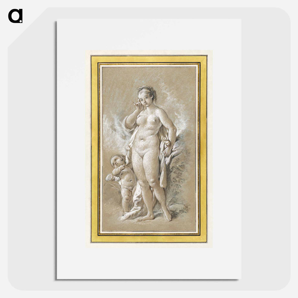 Venus and Cupid - フランソワ ブーシェ Poster.
