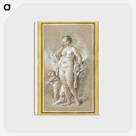 アートポストカード-Venus and Cupid - フランソワ ブーシェ Postcard.