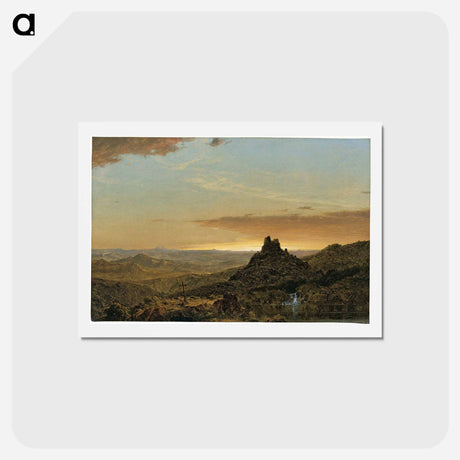 アートポストカード-Cross in the Wilderness - フレデリック エドウィン チャーチ Postcard.