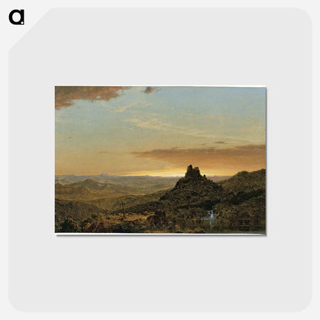 アートポストカード-Cross in the Wilderness - フレデリック エドウィン チャーチ Postcard.