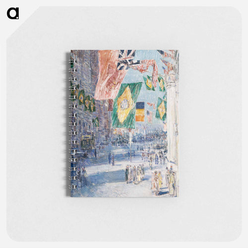 Avenue of the Allies: Brazil, Belgium - Frederic Childe Hassam Memo.