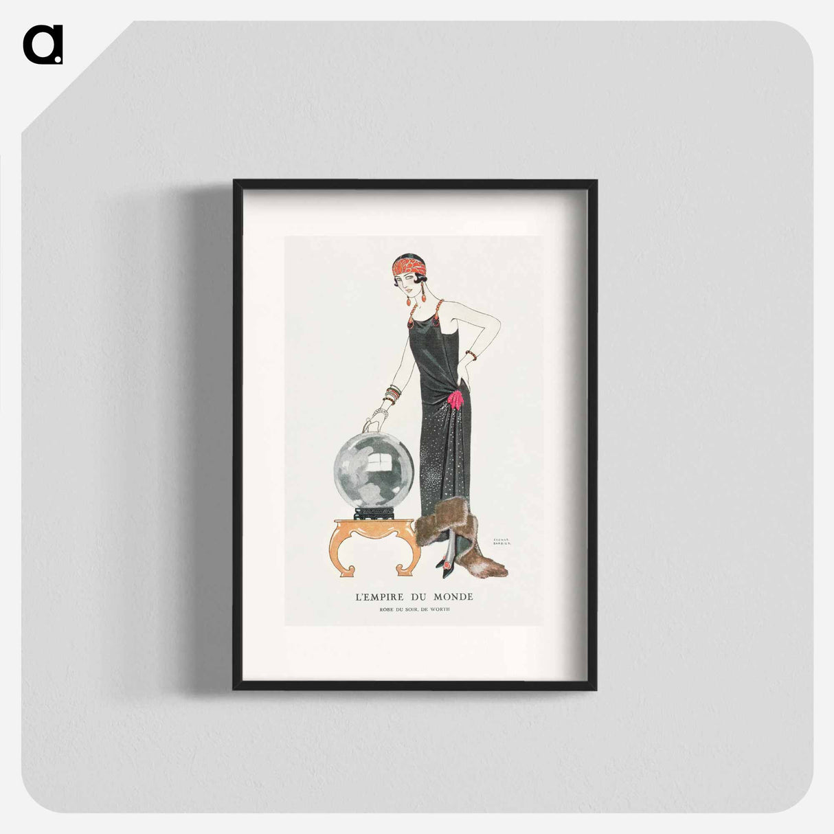 L'Empire du monde: Robe du soir, de Worth - ジョージ バービエ Poster.