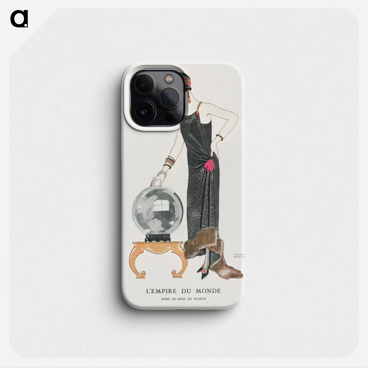 L'Empire du monde: Robe du soir, de Worth - ジョルジュ バルビエ Phone Case.