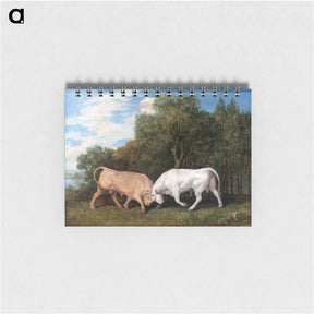 アートメモ帳-Bulls Fighting
 - ジョージ スタッブス Memo.