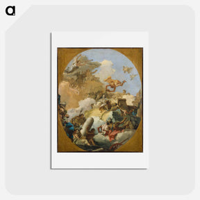 アートポストカード-The Apotheosis of the Spanish Monarchy
 - ジョバンニ バティスタ ティエポロ Postcard.