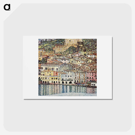 アートポストカード-Malcesine am Gardasee - グスタフ クリムト Postcard.