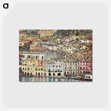 アートポストカード-Malcesine am Gardasee - グスタフ クリムト Postcard.