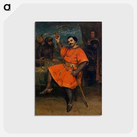 アートポストカード-ブラウン - ギュスターヴ クールベ Postcard.