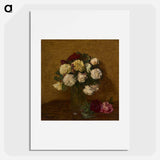 Roses in a Vase - アンリ ファンタン ラトゥール Poster.