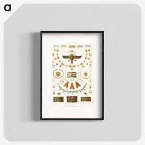 アートポスター-Egyptian Jewelry
 - エジプト美術史 Poster.
