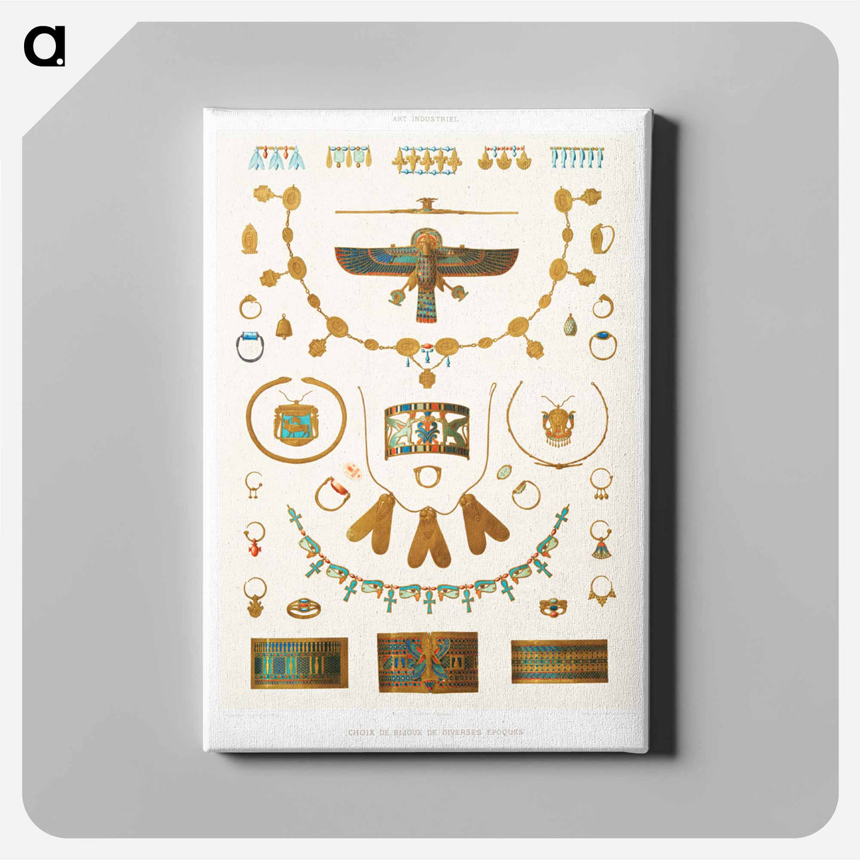 アートパネル-Egyptian Jewelry
 - エジプト美術史 Canvas.