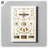 アートパネル-Egyptian Jewelry
 - エジプト美術史 Canvas.