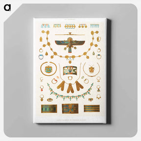 アートパネル-Egyptian Jewelry
 - エジプト美術史 Canvas.