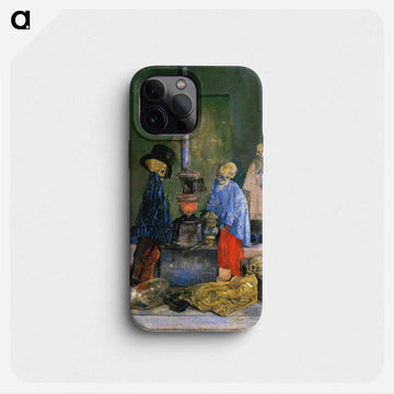 Skeletons Trying to Warm Themselves - ジェームズ アンソール Phone Case.