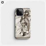 The relief work during the flood of 1926 by Jan Toorop. - Jan Toorop Phone Case.