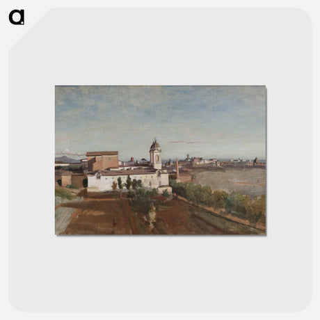 アートポストカード-La Trinité-des-Monts
 - ジャン バティスト カミーユ コロー Postcard.