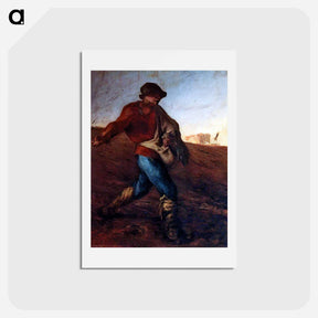 アートポストカード-The Sower - ジャン フランソワ ミレー Postcard.