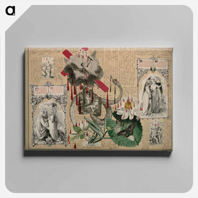 アートパネル-Victorian Blood Book
 - ジョン ビングリー ガーランド Canvas.