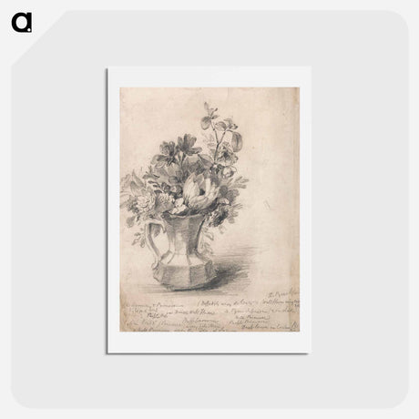 アートポストカード-Flowers in a Pitcher
 - ジョン コンスタブル Postcard.