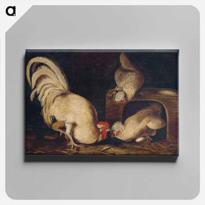 アートパネル-Farmyard Fowls
 - ジョン ジェームス オーデュボン Canvas.