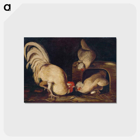 アートポストカード-Farmyard Fowls
 - ジョン ジェームス オーデュボン Postcard.