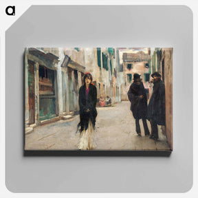 アートパネル-Street in Venice - ジョン シンガー サージェント Canvas.