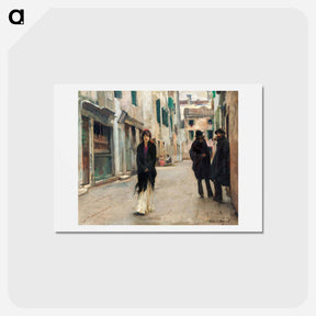 アートポストカード-Street in Venice - ジョン シンガー サージェント Postcard.